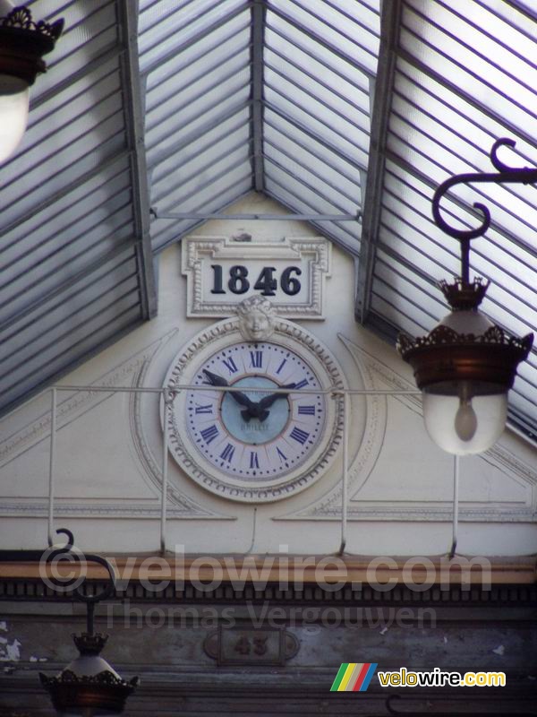 L'horloge du Passage Jouffroy - qui date donc de 1846