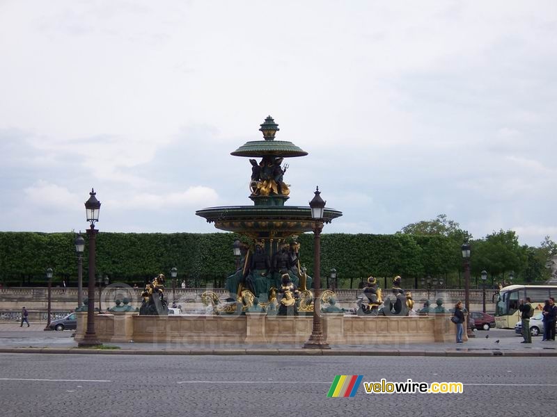 De fontein op het Place de la Concorde