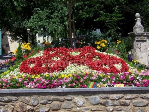 Saint-Jean-de-Maurienne : un vélo de fleurs (622x)