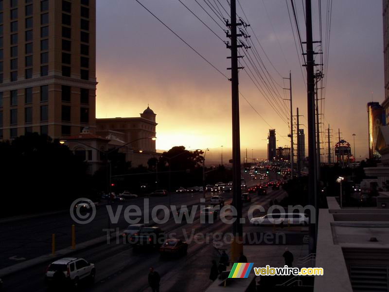 Zonsondergang in Las Vegas