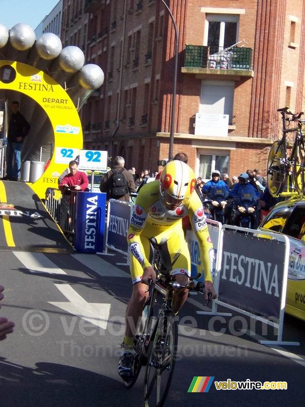 David Millar, de winnaar van de proloog van Paris-Nice