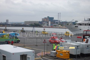 Le parking de la caravane publicitaire (816x)