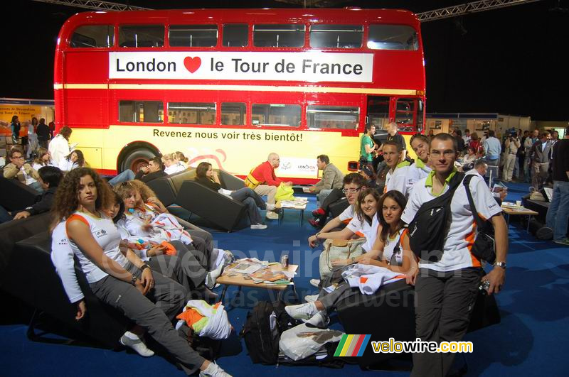 Het Skoda-team voor vertrek