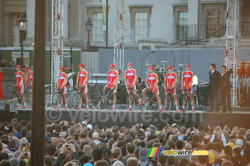 Het Barloworld wielerteam