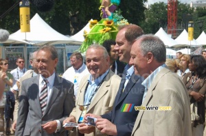 Bertrand Delanoë, Jean-Marie Leblanc, Christian Prudhomme and Ken Livingstone (1028x)