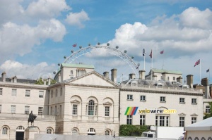 Horse Guards Parade with the London Eye in the background (693x)