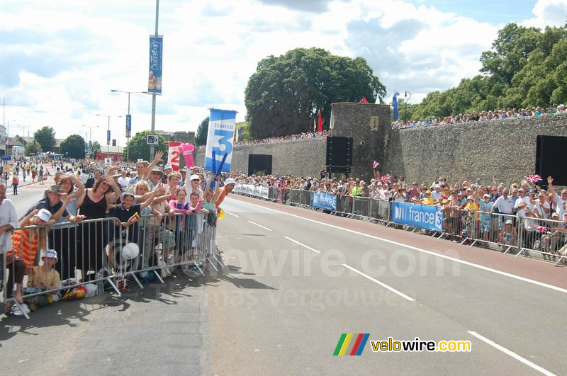 Veel publiek vlakbij Canterbury