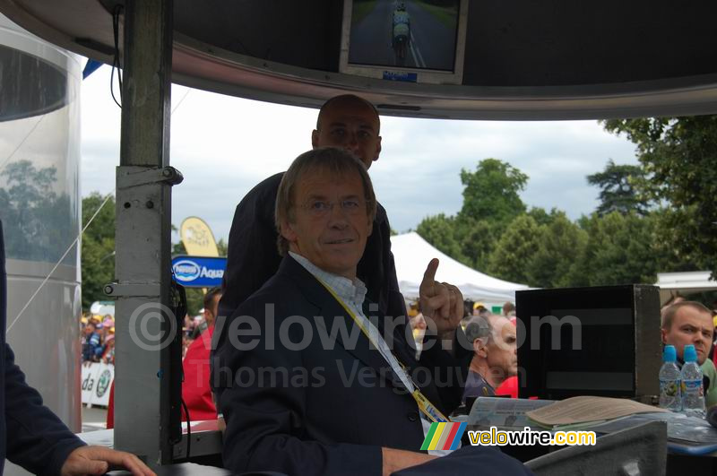 Daniel Mangeas, de officiële speaker van de Tour de France