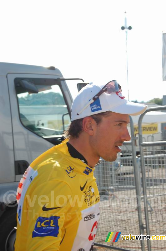 Fabian Cancellara (CSC) in de gele trui (6)