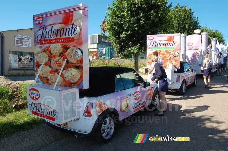 De Dr. Oetker/Ristorante reclamecaravaan