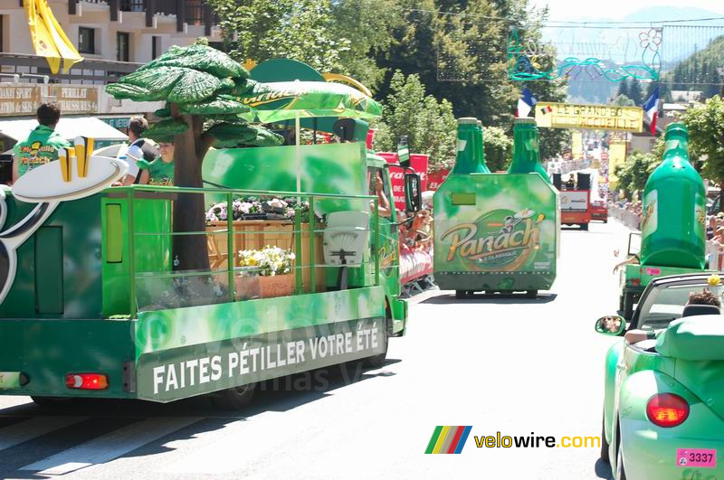 De Panach' reclamecaravaan in Le Grand-Bornand