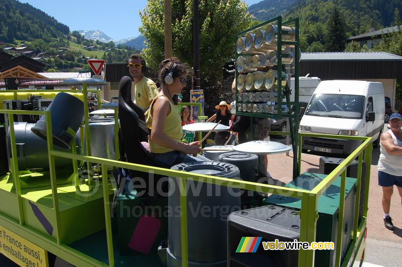 De Eco Emballages reclamecaravaan in Beaufort