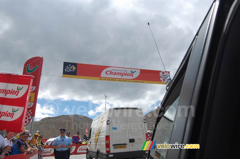 De top van de Col du Galibier