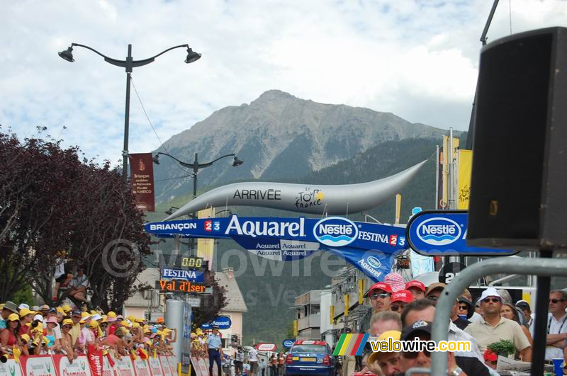 De aankomst in Briançon