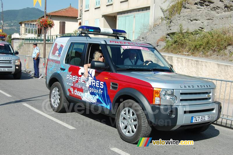 De reclamecaravaan van de Préfectures de Police