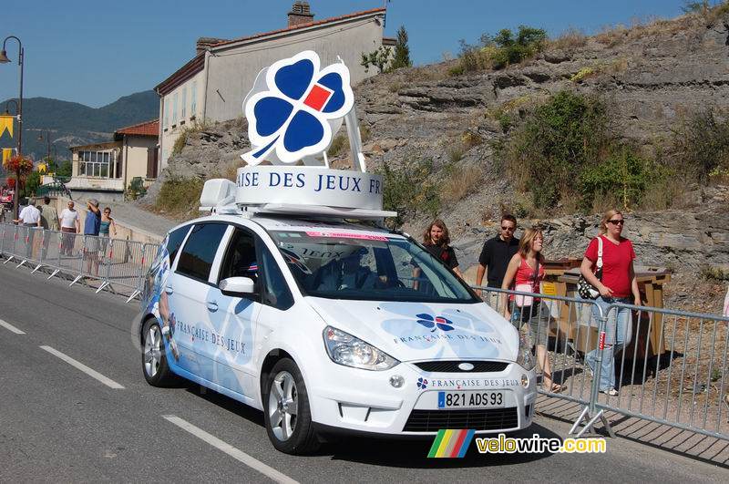 De Française des Jeux reclamecaravaan