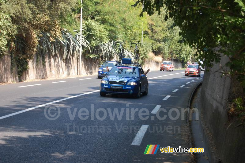 Eén van de Octavia's van de Škoda reclamecaravaan