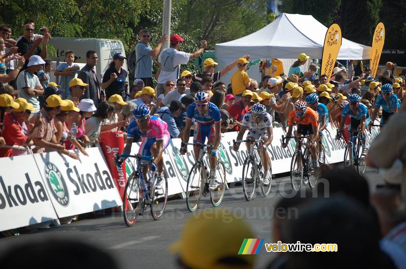 Daniele Benatti (Lampre-Fondital), Christophe Moreau (AG2R), Mickaël Delage (Française des Jeux), Jorge Azanza (Euskaltel), ...