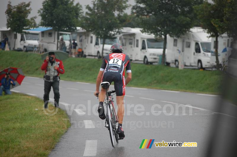 David Arroyo (Caisse d'Epargne) strekt de benen (Albi > Albi)
