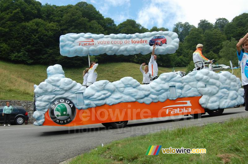 De vrachtwagen van de Škoda reclamecaravaan (3)