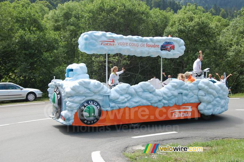 De vrachtwagen van de Škoda reclamecaravaan (5)