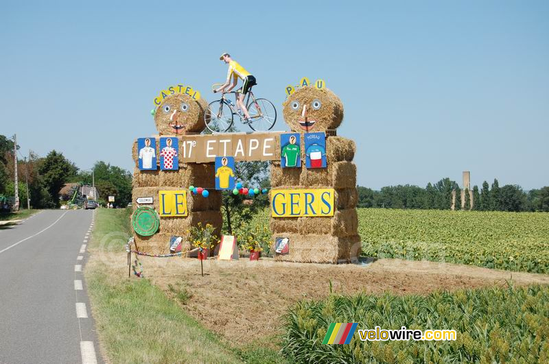 Mooie decoratie in Solomiac (Gers)