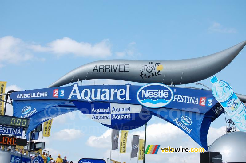 De aankomst in Angoulême