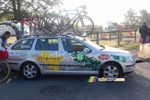 A car of the Landbouwkrediet cycling team (1293x)