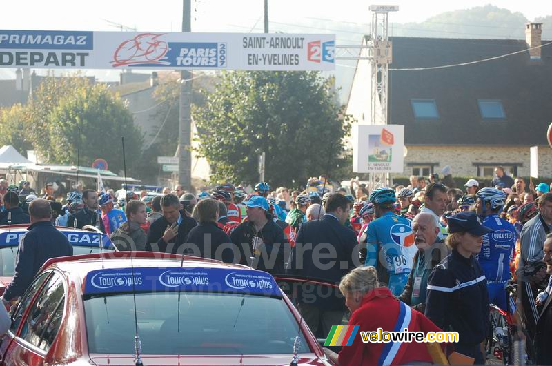 Het is dringen geblazen voor de start