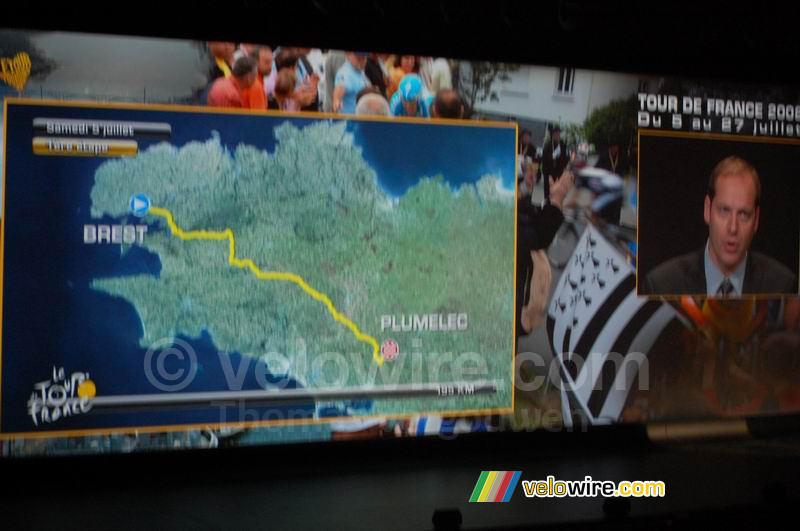 Brest > Plumelec - eerste etappe, zaterdag 5 juli