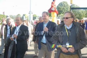 Christian Prudhomme et Patrice Clerc juste après l'ouverture du premier Village Départ à Brest (838x)