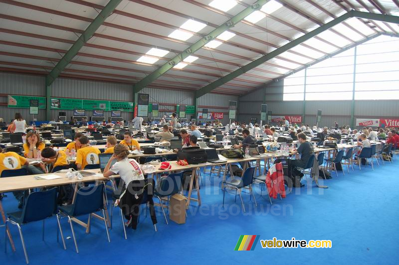 De perszaal in Châteauroux