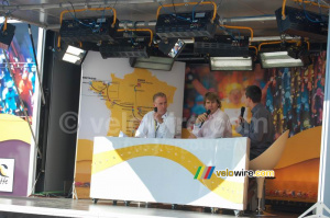 Sean Kelly dans l'émission à bicyclette de la RTBF (1) (777x)