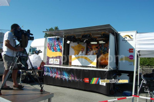 Sean Kelly dans l'émission à bicyclette de la RTBF (2) (686x)