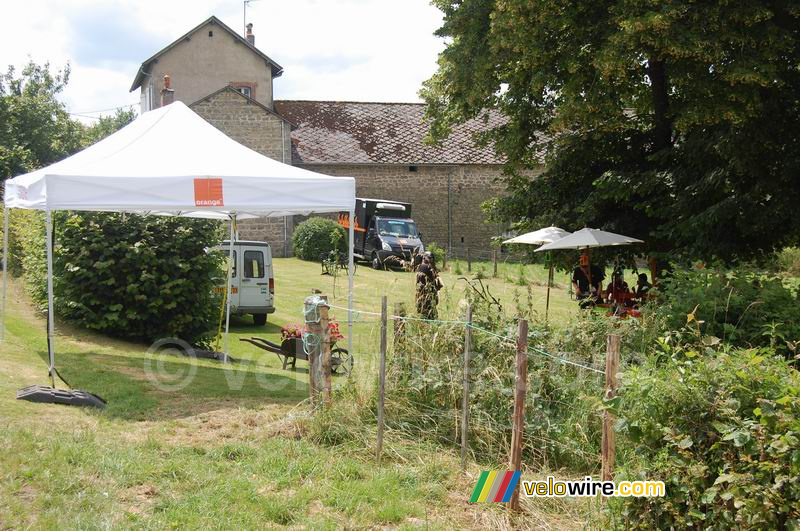 De lunchplaats tussen Aigurande en Super-Besse