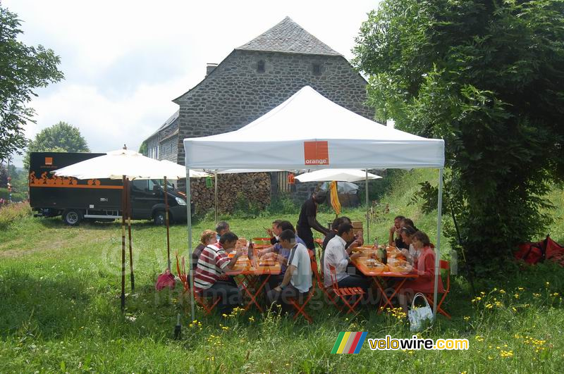 Lunch in de buurt van Ussel