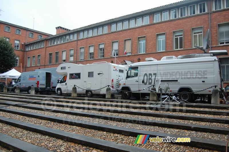 De verschillende wagens van de uitzending