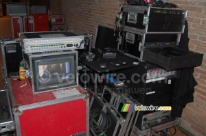 The equipment for managing light (left) and sound (right) (684x)