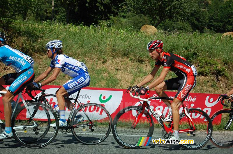 Björn Schröder (Milram), Carlos Barredo (QuickStep) & Arnaud Coyot (Caisse d'Epargne)