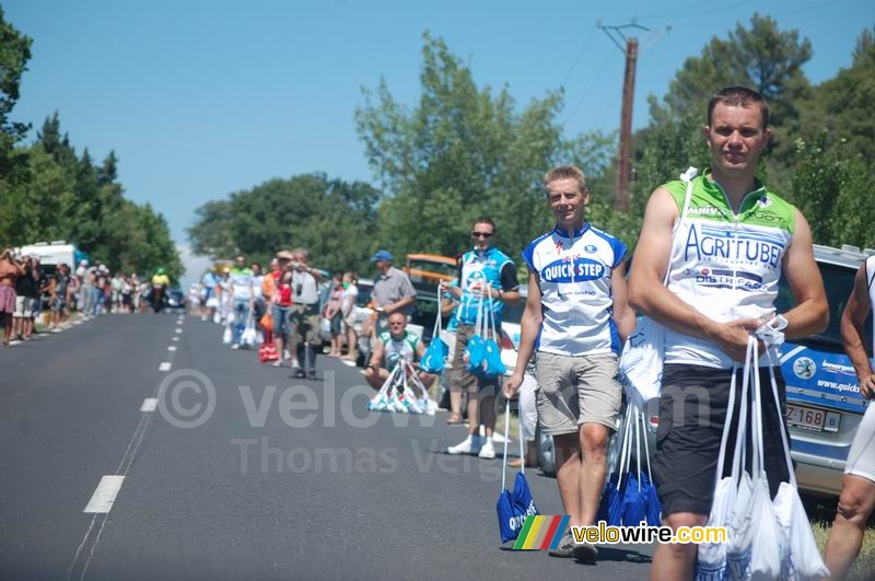 Ravitailleringszone: Agritubel, QuickStep, Bouygues Telecom & Crédit Agricole