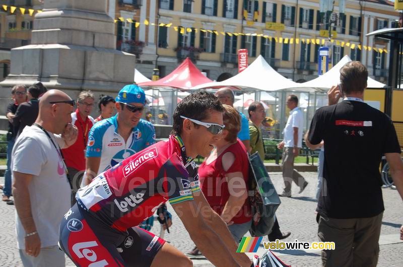 Robbie McEwen (Silence-Lotto) in Cuneo