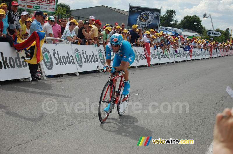 Jérôme Pineau (Bouygues Telecom) bij aankomst in Saint-Amand-Montrond