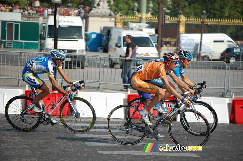 Denis Menchov (Rabobank), Martin Müller (Milram) & José Luis Arrieta (AG2R La Mondiale)