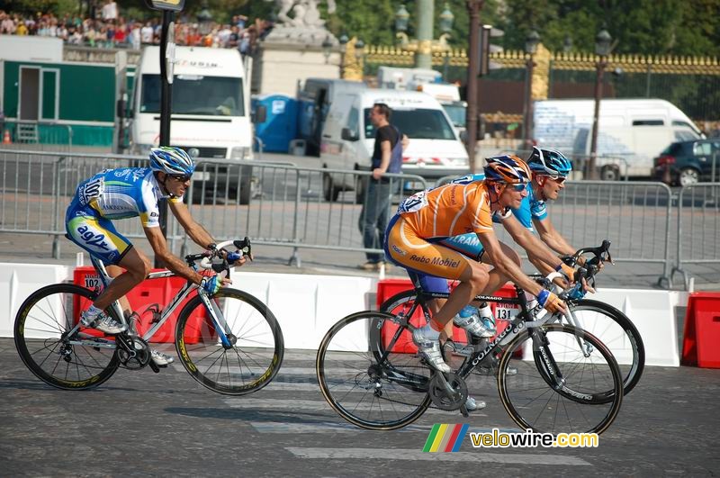 Denis Menchov (Rabobank), Martin Mller (Milram) & Jos Luis Arrieta (AG2R La Mondiale)