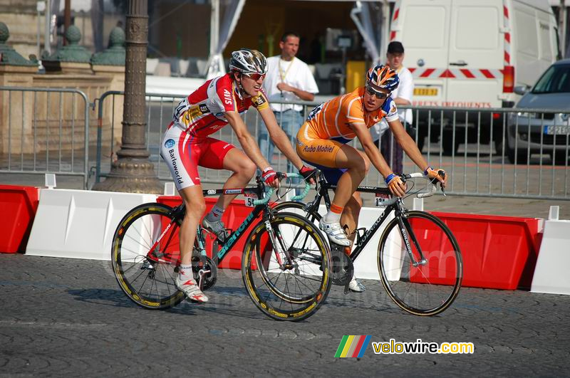 Sebastian Langeveld (Rabobank) & Gianpaolo Cheula (Barloworld)