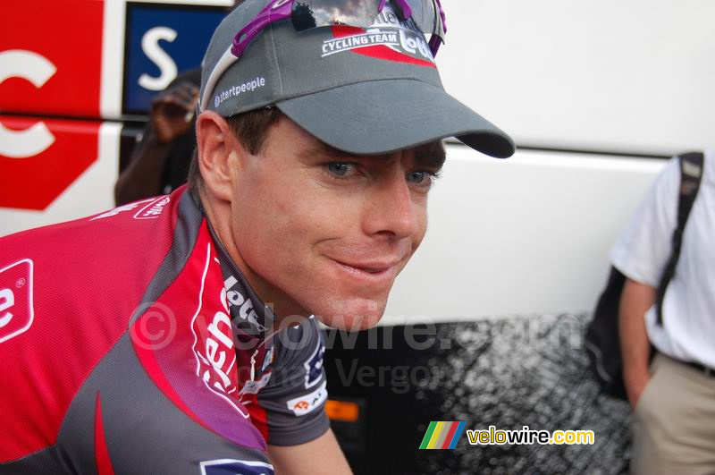 Cadel Evans (Silence Lotto) - close up