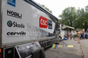 The CSC Saxo Bank material van (739x)