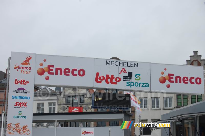 De finishlijn van de laatste etappe van de Eneco Tour