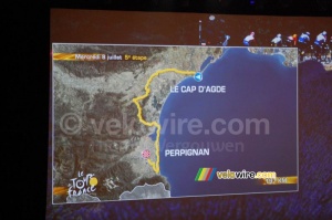 Track 5th stage: Le Cap d'Agde > Perpignan (Wednesday 8 July, 197 km) (1493x)