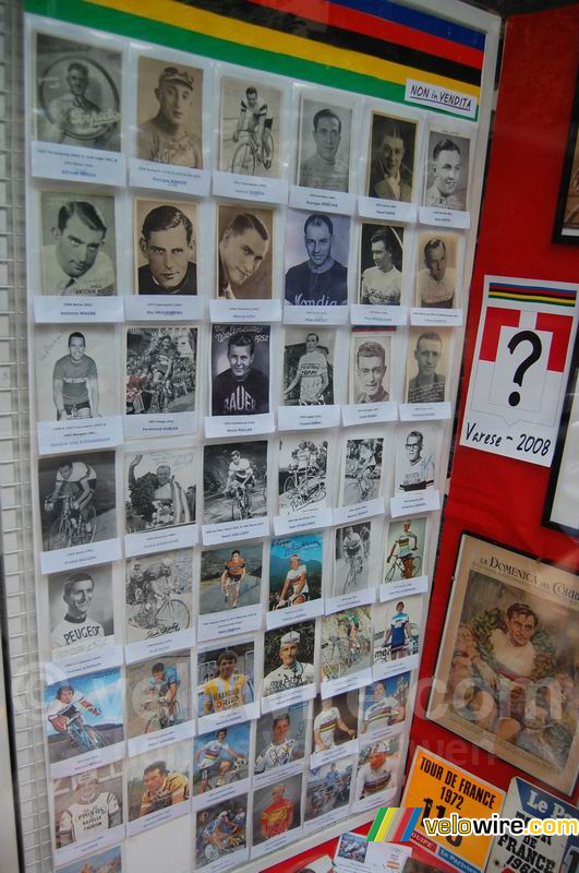 Foto's van de winnaars van vorige Wereldkampioenschappen wielrennen